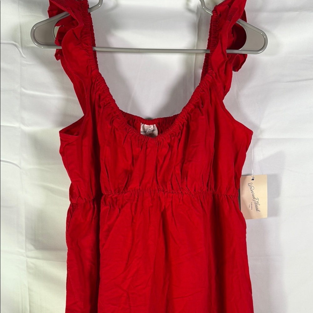 Universal Thread Red Ruffled Smocked Maxi Dress - Picture 5 of 15